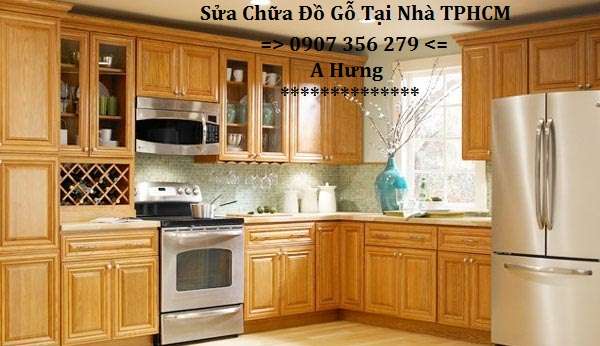 Sơn sửa tân trang tủ bếp gỗ quận 3