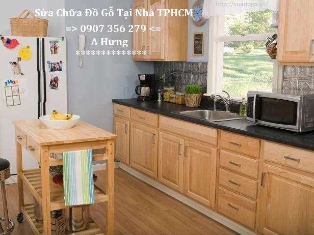 dịch vụ sơn sửa tân trang tủ bếp quận 5