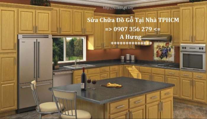 dịch vụ sơn sửa tân trang tủ bếp quận 6