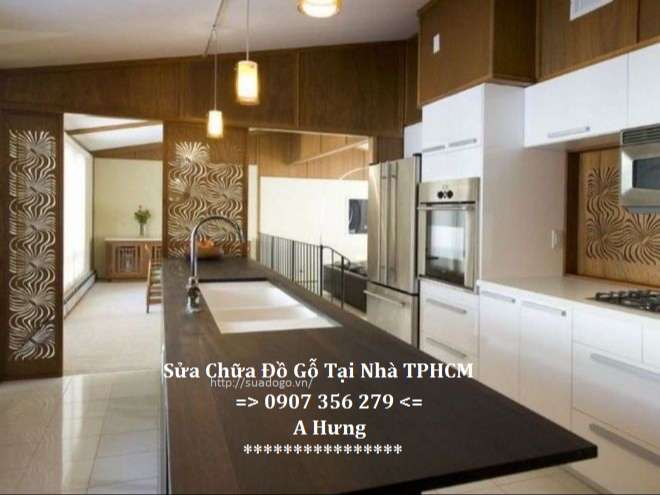 dịch vụ sơn sửa tân trang tủ bếp quận 11