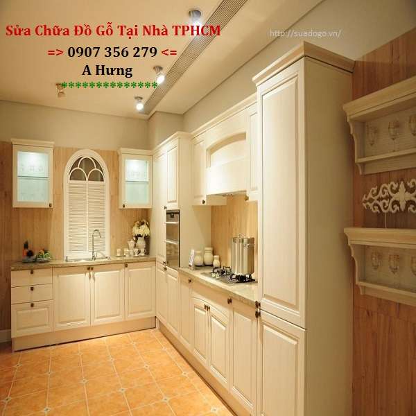 dịch vụ sơn sửa tân trang tủ bếp quận 7