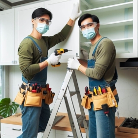 THÁO RÁP TỦ GỖ TP THUẬN AN