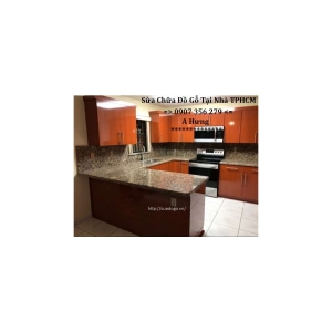 TỦ BẾP GỖ CÔNG NGHIỆP HUYỆN HÓC MÔN