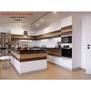 TỦ BẾP GỖ CÔNG NGHIỆP QUẬN THỦ ĐỨC