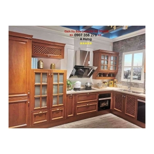 TỦ BẾP GỖ TỰ NHIÊN QUẬN 2