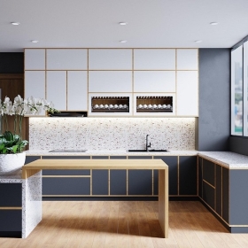 TỦ BẾP MDF PHƯỜNG HIỆP THÀNH